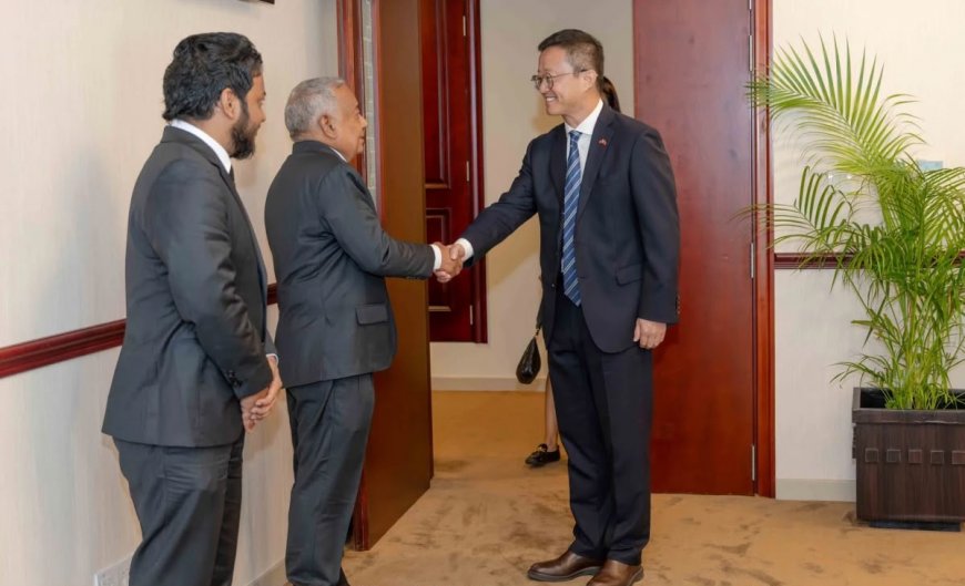 ޗައިނާ ސަފީރު މަޖިލީހުގެ ނައިބު ރައީސްގެ އަރިހަށް އިޙްތިރާމުގެ ޒިޔާރަތެއް ކުރައްވައިފި