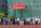 ހުޅުމާލެ ސިންތެޓިކް ޓްރެކުގައި ކްލިކް މޯލްޑިވްސްއިން ޑިޖިޓަލް ގަޑިއެއް ބަހައްޓައިފި