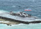މޫސުން ގޯސްވެ، މާފުށީ ބޭރުގައި އޮތް ސަފާރީއެއްގެ ނަގިލި ކަނޑައިގެން ގޮސް ތޮށިމައްޗަށް އުރިއްޖެ!
