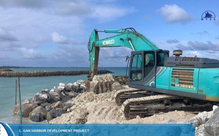 ލ. ގަމު ބަނދަރު ތަރައްގީކުރުމުގެ މަޝްރޫޢުގެ 80 އިންސައްތަ މަސައްކަތް ނިމިއްޖެ