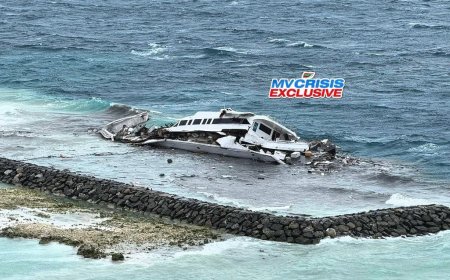 މޫސުން ގޯސްވެ، މާފުށީ ބޭރުގައި އޮތް ސަފާރީއެއްގެ ނަގިލި ކަނޑައިގެން ގޮސް ތޮށިމައްޗަށް އުރިއްޖެ!