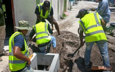 ތ. ވޭމަންޑޫ މަގުހެދުމުގެ އަމަލީ މަސައްކަތް އާރްޑީސީން ފަށައިފި