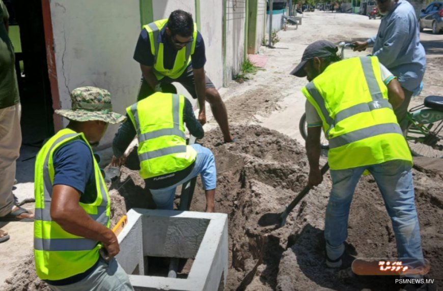 ތ. ވޭމަންޑޫ މަގުހެދުމުގެ އަމަލީ މަސައްކަތް އާރްޑީސީން ފަށައިފި