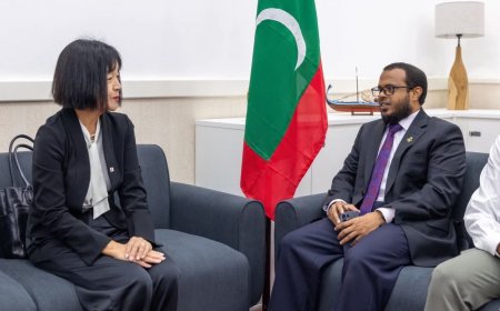 މޫސުމީ ބަދަލުތަކާއި ތިމާވެށީގެ ދާއިރާއިން ގުޅުން ބަދަހިކުރުމާ ގުޅޭގޮތުން ޖަޕާނު ސަފީރު މިނިސްޓަރ ޢަލީ ޝަރީފާ ބައްދަލުކުރައްވައިފި