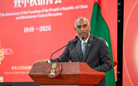 ދިވެހިރާއްޖެއާއި ޗައިނާގެ މެދުގައި އޮތް ޒަމާންވީ ރަޙްމަތްތެރިކަމަކީ އުޖާލާ ކުރިމަގަށް އެޅިގެންދާ ބްރިޖްތަކެއް: ރައީސް