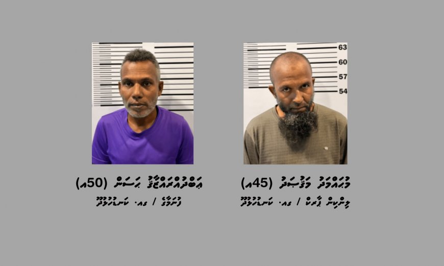 މަސްތުވާތަކެތީގެ ވިޔަފާރިކުރާ ކަމުގެ ތުހުމަތުގައި ކަނޑުހުޅުދޫއިން ދެ މީހަކު ހައްޔަރުކޮށްފި