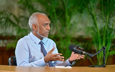 2027 ވަނަ އަހަރުގެ އެންމެ ބޮޑު އަމާޒަކީ މިހާރު ފެށިފައިވާ މަޝްރޫޢުތަކުގެ ތެރެއިން %70 މަޝްރޫޢު އެއްކޮށް ނިންމައި ހަވާލުކުރުން: ރައީސް