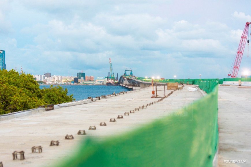 ތިލަމާލެ ބުރިޖު މަޝްރޫޢު: %80 އަށްވުރެ ގިނަ މަސައްކަތް ނިމި، ވިލިމާލެއިން ގުޅިފަޅަށް މިހަފުތާގައި ގުޅާލާނެ!