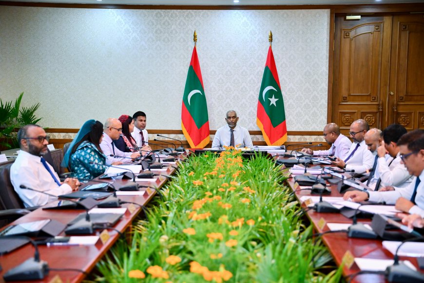 ތަރައްޤީގެ މަޝްރޫޢުތަކުގެ ތަންފީޒީ ދުވެލި ހަލުވިކުރުމާމެދު މަޝްވަރާކުރުމަށް، ވަޒީރުންގެ މަޖިލީހުގެ ބައްދަލުވުމެއް ބާއްވަވައިފި