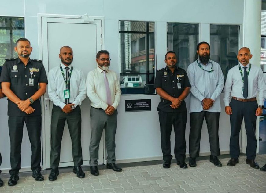 ހުޅުމާލެ ހޮސްޕިޓަލުގައި "ކަރެކްޝަނަލް ހެލްތްކެއާ ސަޕޯޓް" ޕޯސްޓެއް ހުޅުވައިފި
