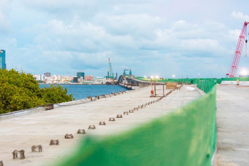 ތިލަމާލެ ބުރިޖު މަޝްރޫޢު: %80 އަށްވުރެ ގިނަ މަސައްކަތް ނިމި، ވިލިމާލެއިން ގުޅިފަޅަށް މިހަފުތާގައި ގުޅާލާނެ!